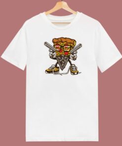 Gangsta Pizza Vintage 80s T Shirt Style