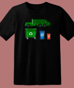 Garbage Truck With Dumpster 80s T Shirt Garbage Truck With Dumpster 80s T Shirt