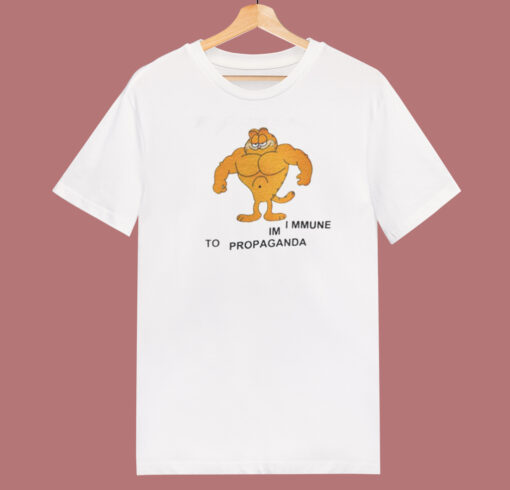 Garfield Im Immune To Propaganda T Shirt Style