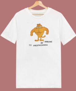 Garfield Im Immune To Propaganda T Shirt Style