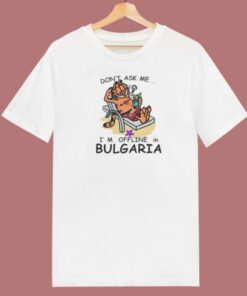 Garfield Offline In Bulgaria 80s T Shirt Style