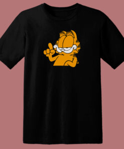 Garfield Vectorized Cartoon 80s T Shirt 1