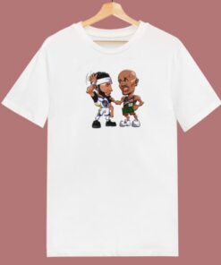 Gary Payton vs Klay Thompson T Shirt Style