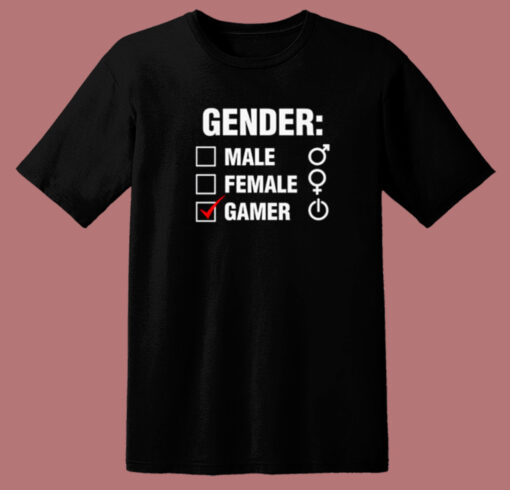 Gender Male Female Gamer T Shirt Style