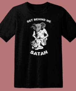 Get Behind Me Satan 80s T Shirt 1