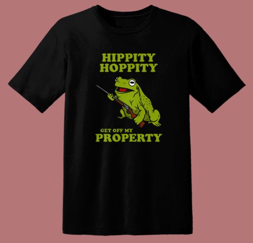 Get Off My Property Frog T Shirt Style