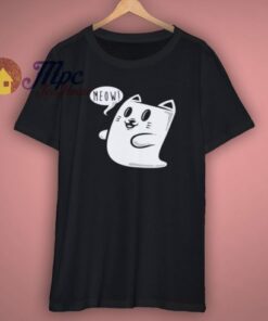 Ghost Cat T Shirt Horror Funny Scary Halloween New 3