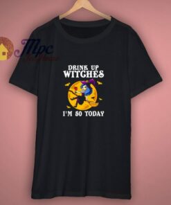 Girl Birthday Halloween Witch With Broom Shirt 1 Girl Birthday Halloween Witch With Broom Shirt 3