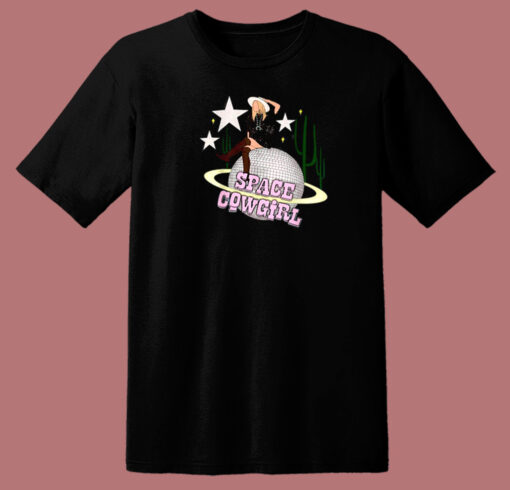 Girl Space Cowgirl 80s T Shirt Style