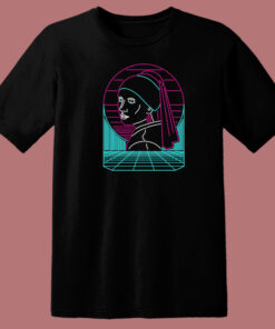 Girl With A Neon Earring 80s T Shirt Style Girl With A Neon Earring 80s T Shirt Style