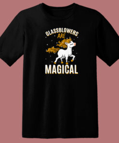 Glassblowers Are Magical Unicorn 80s T Shirt Style 1