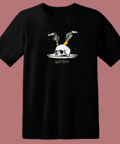 Gluttony Skull 80s T Shirt Gluttony Skull 80s T Shirt