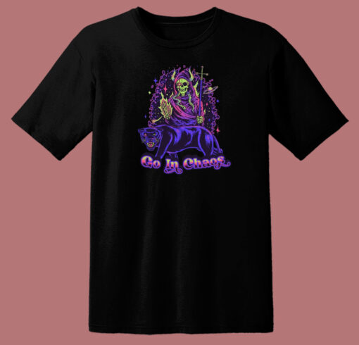 Go In Chaos With Satan 80s T Shirt Style