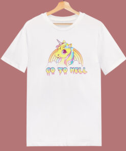 Go To Hell Unicorn Rainbow T Shirt Style