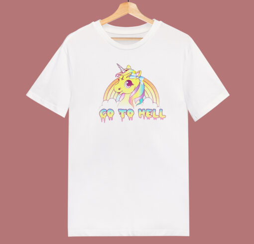 Go To Hell Unicorn Rainbow T Shirt Style