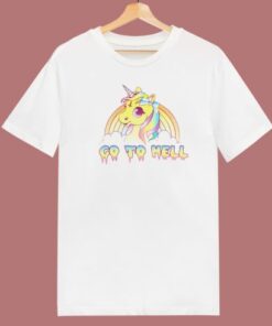 Go To Hell Unicorn Rainbow T Shirt Style