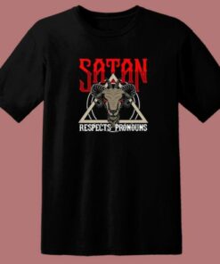 Goat Satan Respects Pronouns T Shirt Style