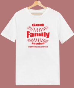 God Family Baseball T Shirt Style