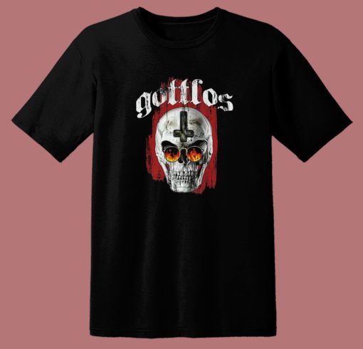 Godless Halloween Skull T Shirt Style