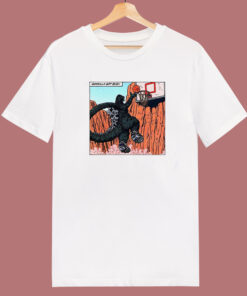 Godzilla Playing Basketball T Shirt Style