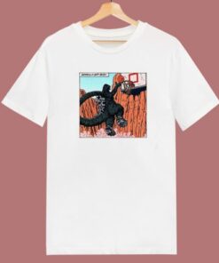 Godzilla Playing Basketball T Shirt Style