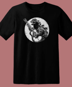 Godzilla Playing Guitar T Shirt Style 1