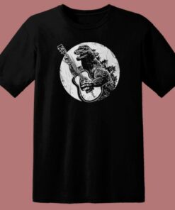 Godzilla Playing Guitar T Shirt Style 1 Godzilla Playing Guitar T Shirt Style 2