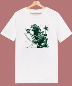 Godzilla Surfing T Shirt Style