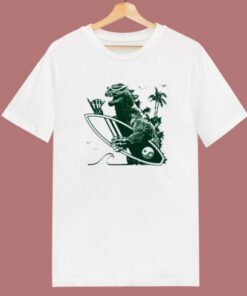 Godzilla Surfing T Shirt Style