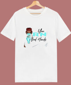 Good Hands Black Nurse 80s T Shirt 1