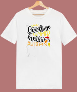 Goodbye Summer Hello Autumn 80s T Shirt