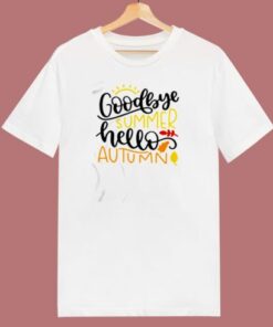 Goodbye Summer Hello Autumn 80s T Shirt