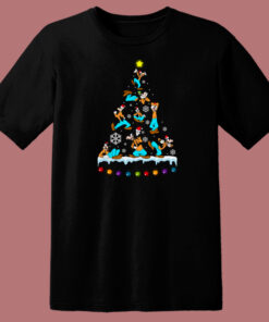 Goofy Disney Christmas Tree 80s T Shirt Style