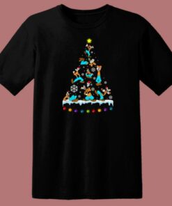 Goofy Disney Christmas Tree 80s T Shirt Style