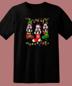 Goofy On Socks Christmas 80s T Shirt Style