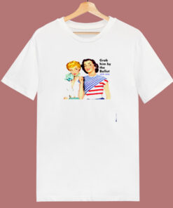 Grab Him By The Ballot Vote 2020 Women Liberal Vintage 80s T Shirt 1