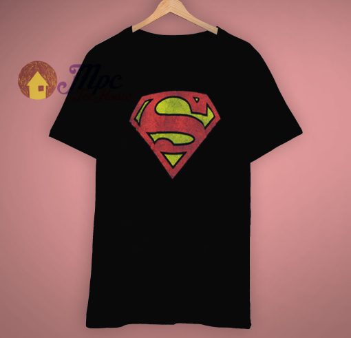 Graphic Superhero DC Comics Superman Logo T Shirt