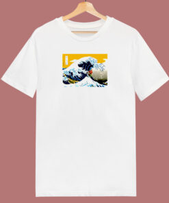 Great Wave Off Kanagawa Parody 80s T Shirt