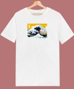Great Wave Off Kanagawa Parody 80s T Shirt