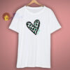 Green Leopard Print Heart T Shirt