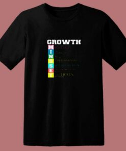 Growth New Mindset And Resolution 80s T Shirt