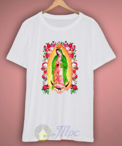 Guadalupe Jesus Floral T Shirt