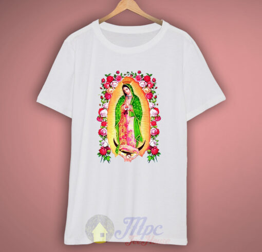 Guadalupe Jesus Floral T Shirt