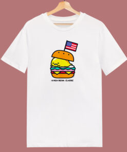 Gudetama American Classic Burger 80s T Shirt