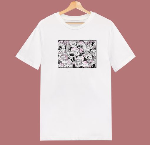 Gudetama Doodle Art 80s T Shirt Style