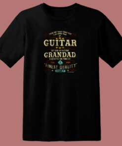 Guitar Grandad Fathers Day 80s T Shirt