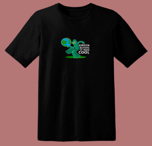 Gumby Green Before It Was Cool Earth Planet 80s T Shirt