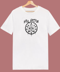 Hail Satan Cat 666 T Shirt Style On Sale 1