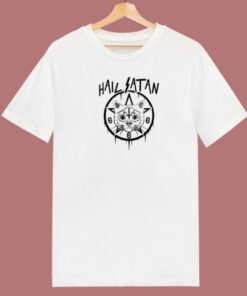 Hail Satan Cat 666 T Shirt Style On Sale 1 Hail Satan Cat 666 T Shirt Style On Sale 2
