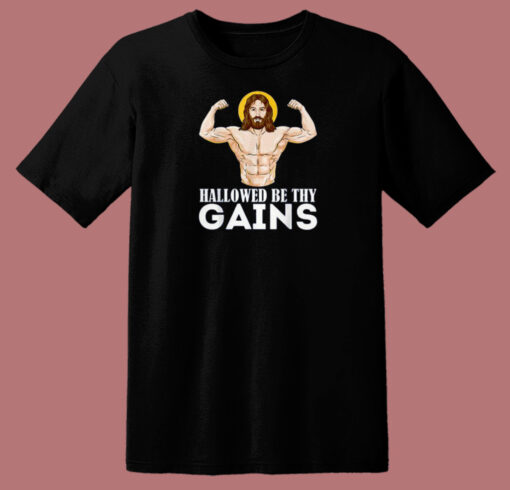 Hallowed Be Thy Gains 80s T Shirt Style